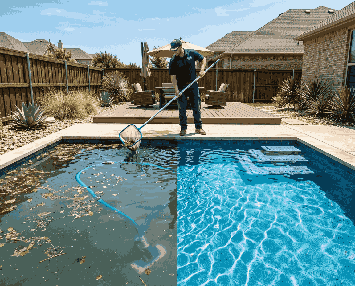 professional pool service cleaning inspection and maintenance
